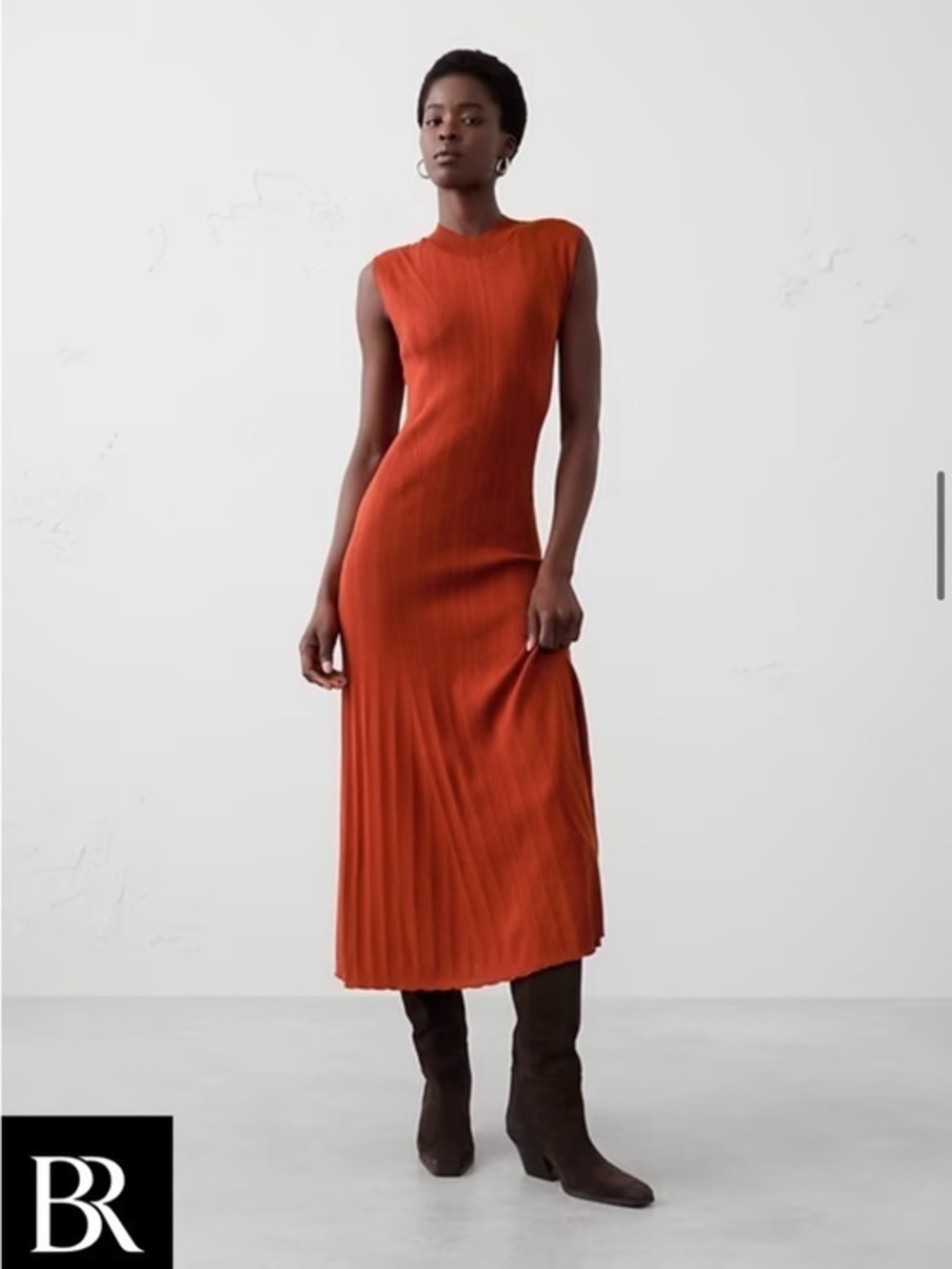 NWT Banana Republic Factory Ribbed Maxi Dress (LP)
